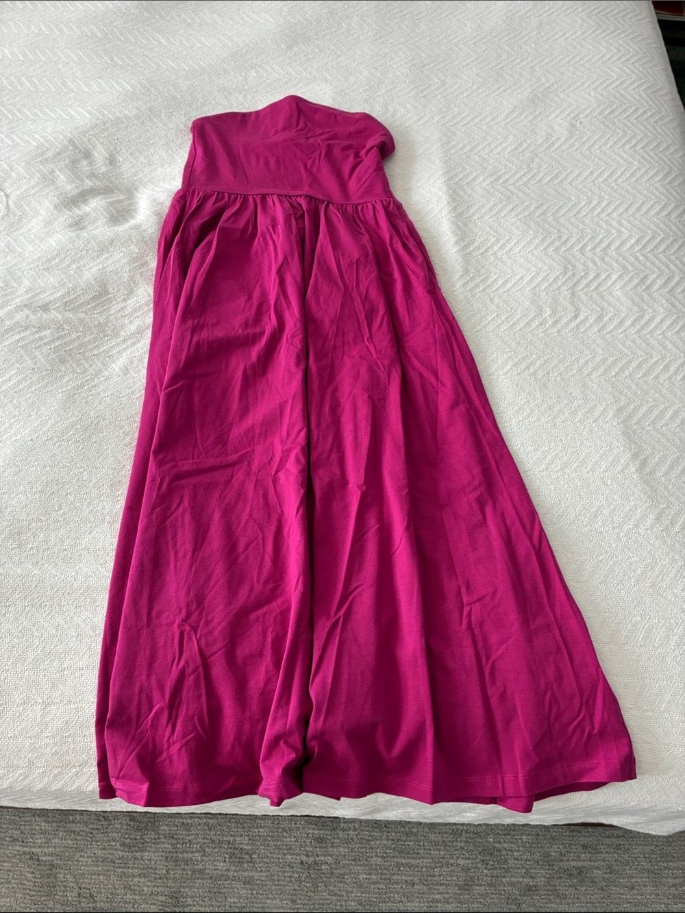 Pact Strapless Dress in Cactus Flower pink